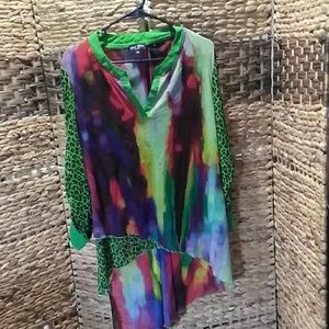DOR DOR Couture colorful  A-Symetric TUNIC